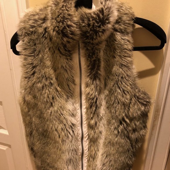 vest, faux fur, reversable, gorgeous - Picture 1 of 4
